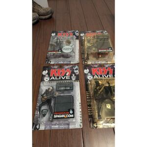 Kiss Alive Complete Set of Four Ace, Gene, Peter & Paul Mcfarlane Toys Unopened